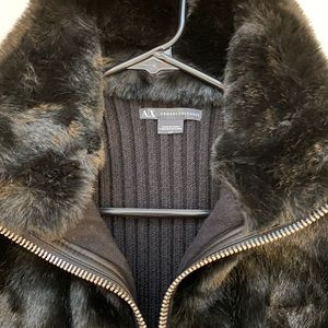 Armani Exchange Faux Fur Vest